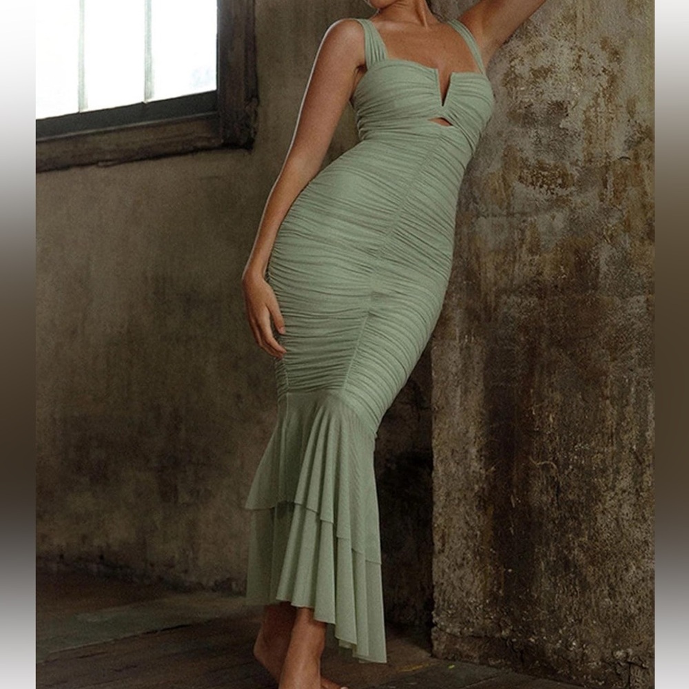 Women's Fishtail Maxi Dress Sleeveless Dress